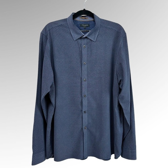 Ted Baker Men’s Long Sleeve Shirt Size 7 - Picture 1 of 8